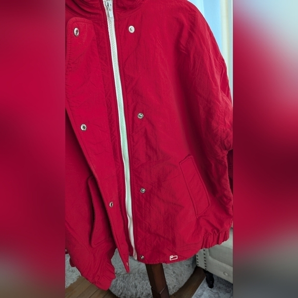 Vtg Woolrich red bomber jacket size L - Picture 6 of 16